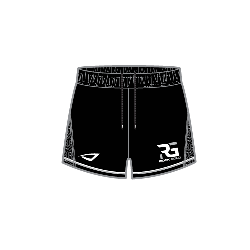 Rock Gold Softball Womens Sublimated Dynasty Short - Black
