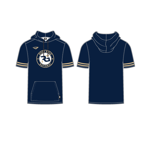 Rock Gold National Mens Sublimated SS Hoodie - Navy