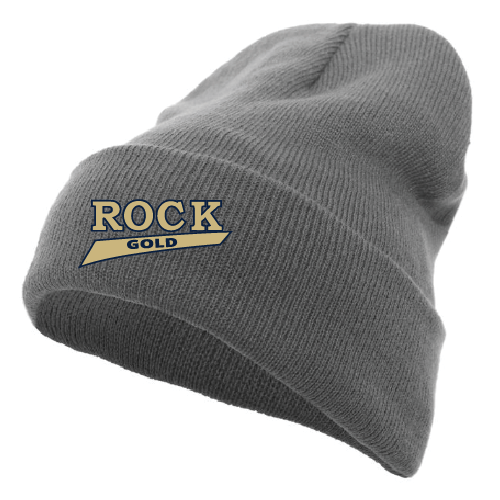 Rock Gold Softball Beanie - Grey