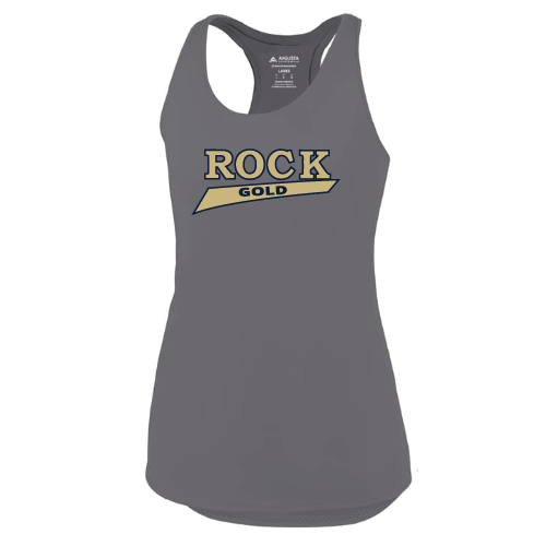 Rock Gold Softball Womens Tank Top - Grey