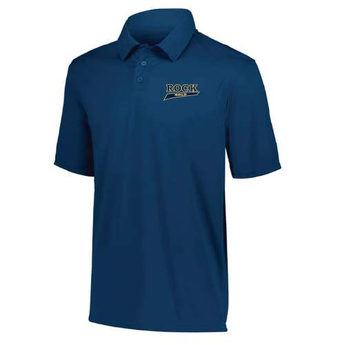 Rock Gold Softball Mens Polo - Navy