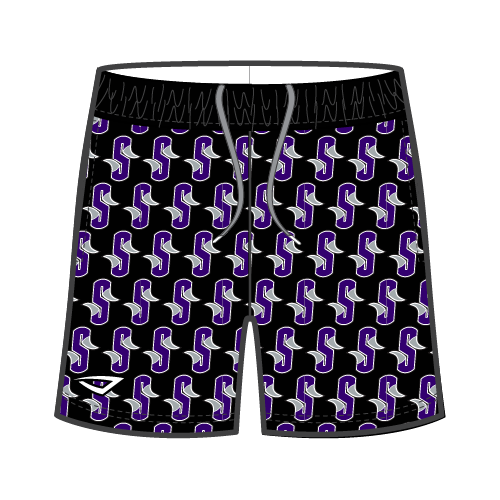 Scorpions 7" Inseam Shorts with Pockets - Black