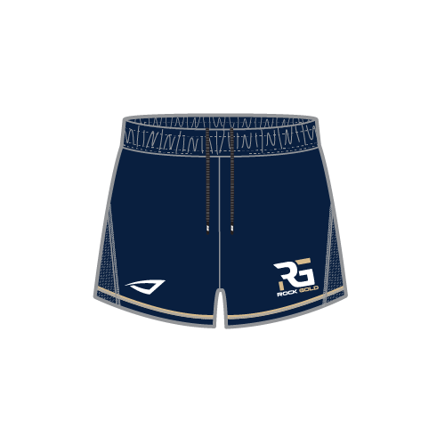 Rock Gold National Womens Sublimated Dynasty Shorts - Navy