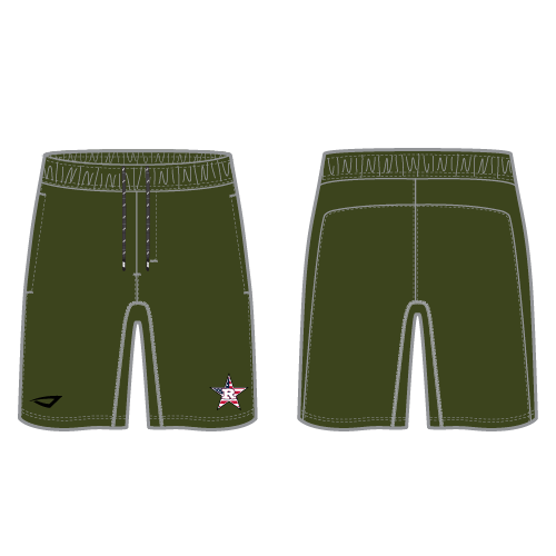 Rise Mens Sublimated Legacy Shorts - Army Green