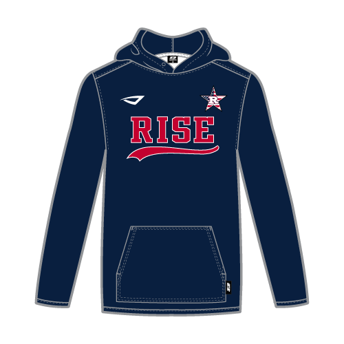 Rise Mens Sublimated LS Stealth Hoodie - Navy