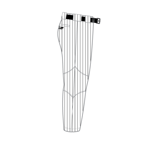 Rise Sublimated Pro Clutch Pant - White Pin