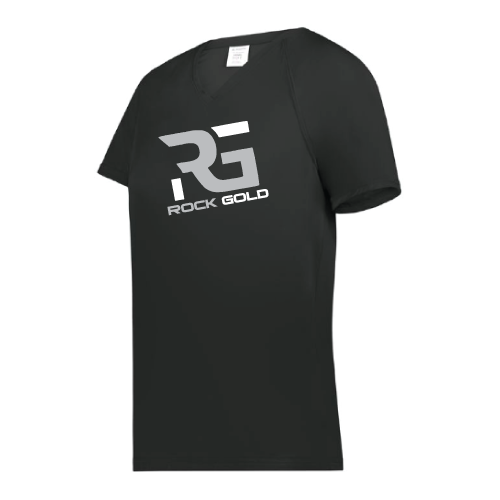 Rock Gold Softball Womens SS Dri Fit - Black