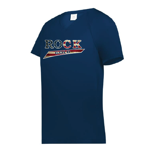 Rock Gold Softball Womens SS Dri Fit - Navy