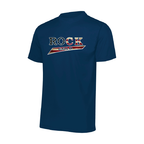 Rock Gold Softball Mens SS Dri Fit - Navy