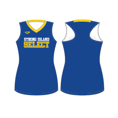 Strong Island Select Womens Racerback Tank - Royal