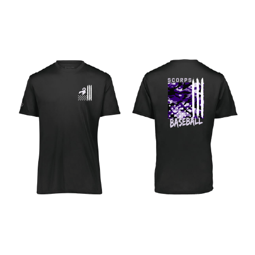 Scorps Womens SS Dri Fit - Black
