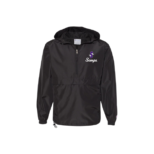 Scorps 1/4 Zip Rain Jacket - Black