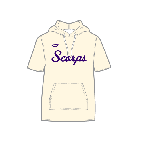 Scorps Sublimated Stealth Hoodie - Script Logo - Cream