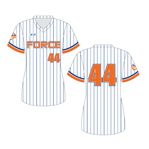 Southern Force V-Neck Jersey - White Pin