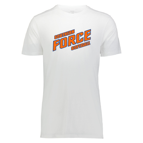 Southern Force Mens SS Tri Blend - White