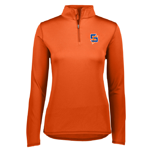 Southern Force Womens LS 1/4 Zip - Orange